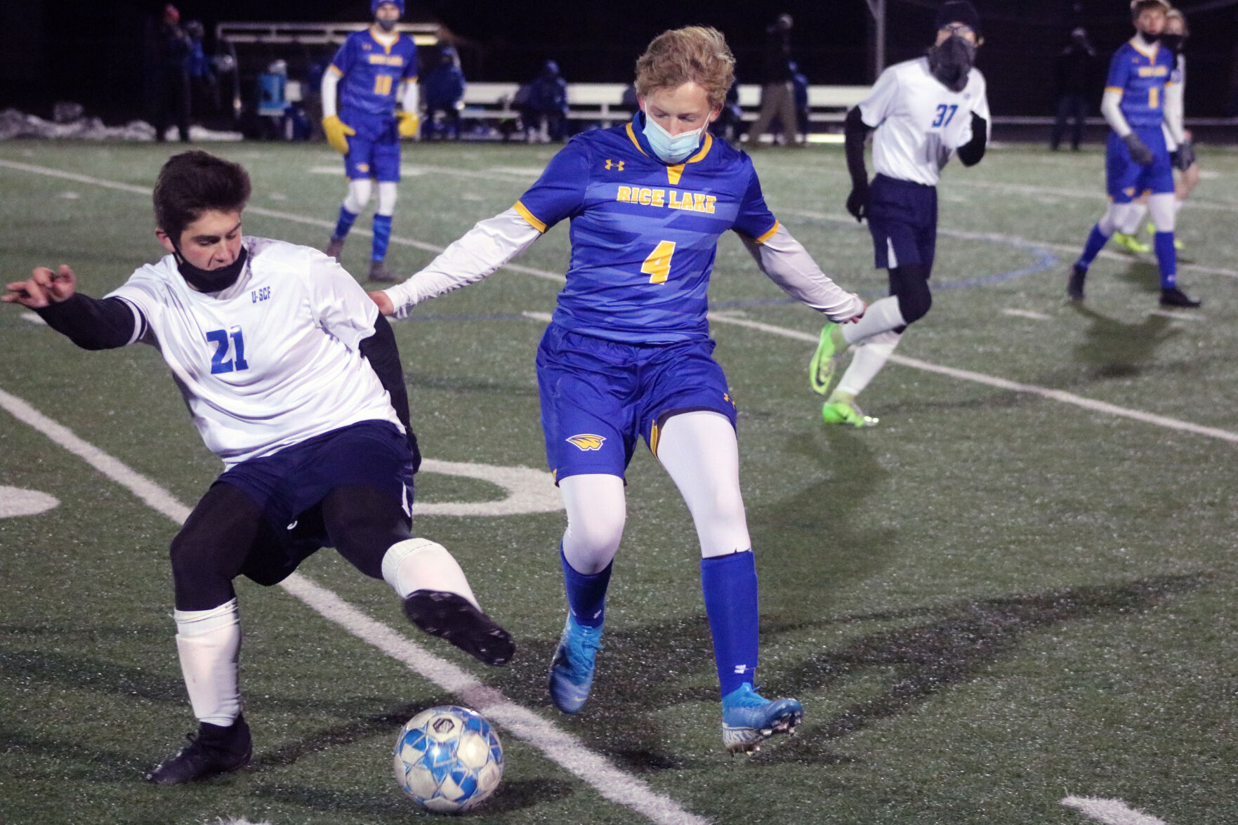 Rice Lake boys soccer Division 2 sectionals vs. Unity/St. Croix Falls 10-29-20